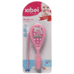 طقم فرشاة ومشط لشعر الأطفال Xibei | لون بينك