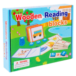 مكعبات تعليمية لتنمية مهارات القراءة والتعرف على الحروف – Wooden Reading Blocks