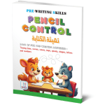 كتب التعليم المبكر تهيئة الكتابة وحروفى العربية والانجليزية مع قلم هدية للكتابة والمسح