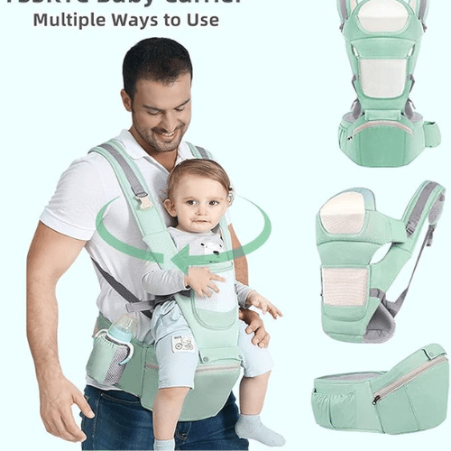 حامل أطفال أمامي وخلفي للرجال والنساء، الآباء والأمهات
