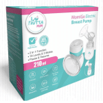 شفاط ثدي كهربائية موم موميجو 2 في 1 من لافروتا - قابلة للارتداء والاستخدام الكلاسيكي، 19 مستوى و3 اوضاع، شاشة LED، وظيفة ايقاف ذكي، بطارية 1200mAh قابلة لاعادة الشحن، طاقة 300 ملم زئبقي، زجاجة 210 مل