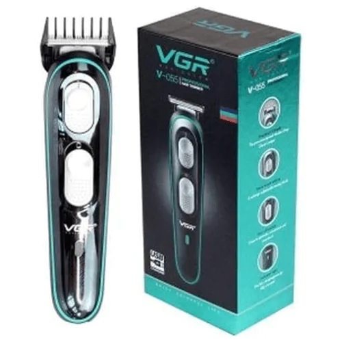 VGR VGR- V-055-ماكينة حلاقه لحلاقه الشعر و الذقن قابلة لاعادة الشحن