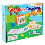 مكعبات تعليمية لتنمية مهارات القراءة والتعرف على الحروف – Wooden Reading Blocks