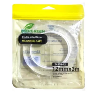 لاصق وجه مزدوج دبل فيس قابل للغسل (12mm× 3m)، من Homson، شفاف